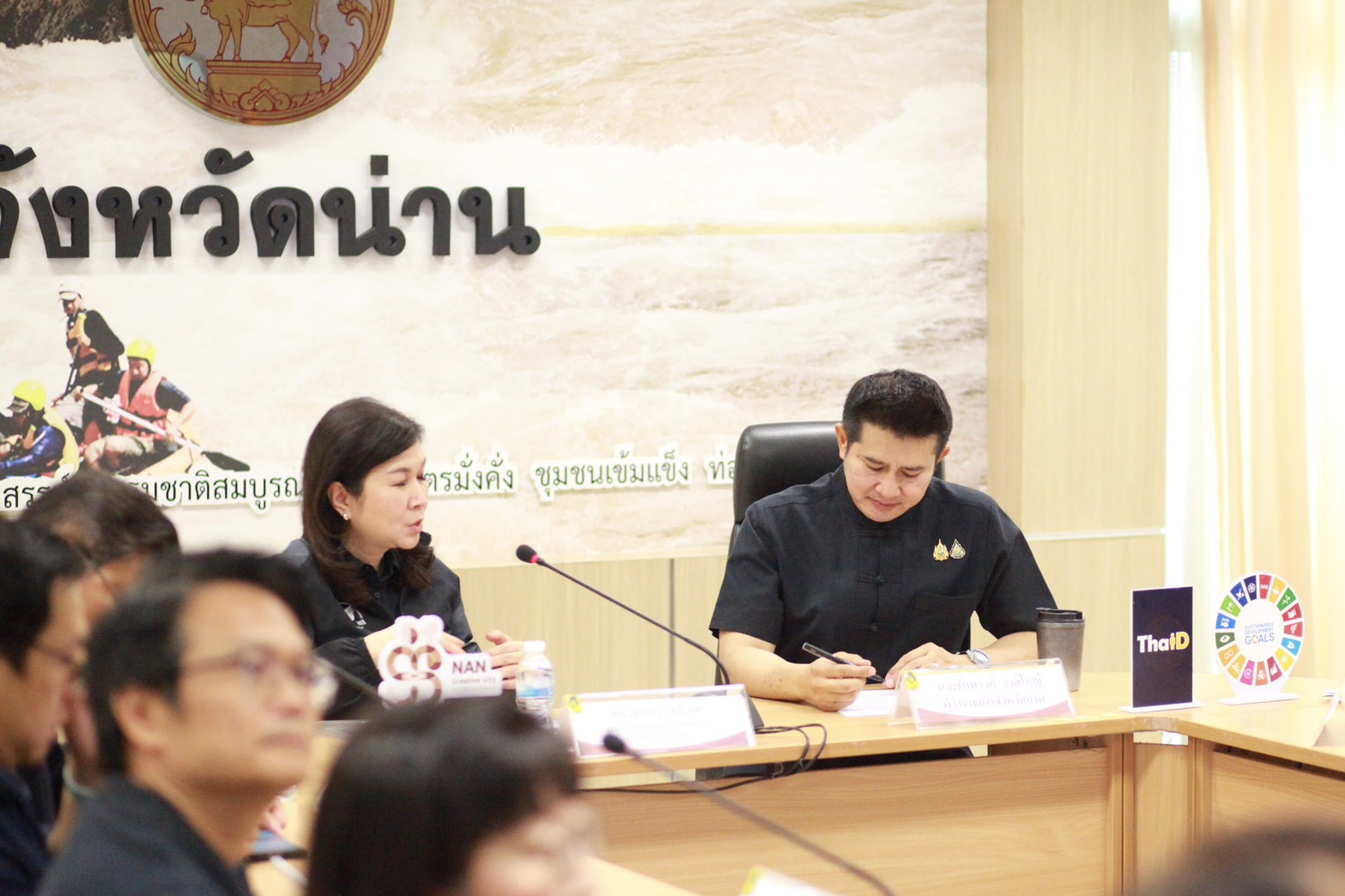 น่าน ประชุมความร่วมมือพัฒนาระบบบริหารจัดการน้ำ เตรียมพร้อมรับมืออุทกภัยอย่างยั่งยืน