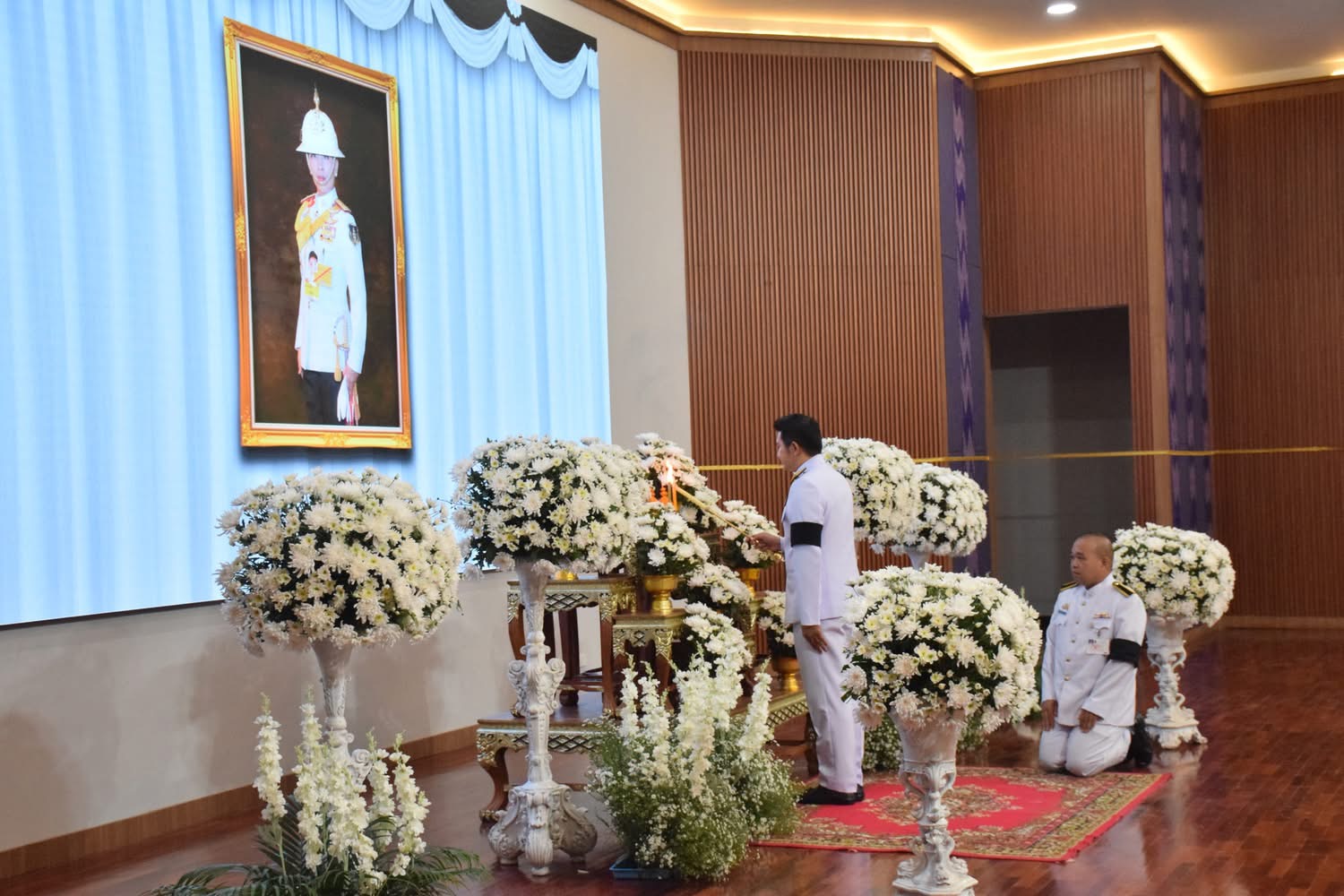 จังหวัดน่านประกอบพิธีบำเพ็ญกุศลสัตตมวารและพิธีทำบุญตักบาตร ถวายเป็นพระกุศลแด่สมเด็จพระเจ้าลูกเธอ เจ้าฟ้าพัชรกิติยาภา นเรนทิราเทพยวดี กรมหลวงราชสาริณีสิริพัชร มหาวัชรราชธิดา